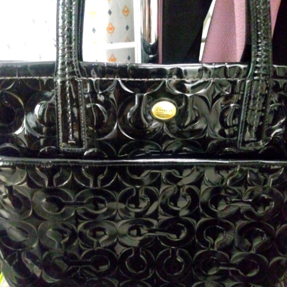 Black Coach Tote Bag